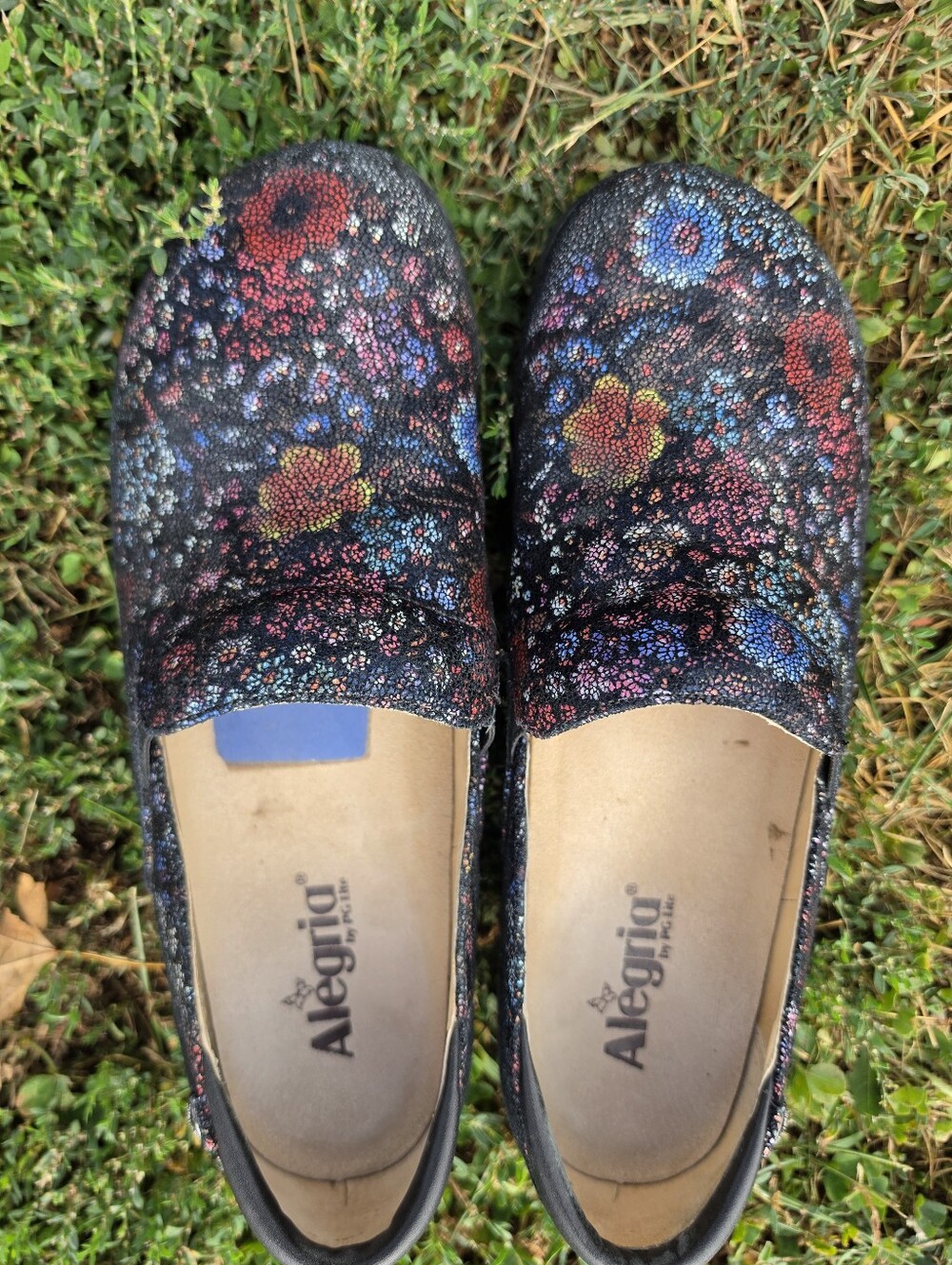 Alegria by PG Lite Keli Floral Leather Slip-On Shoes EU 43 - Picture 3 of 6